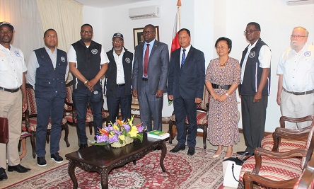 Head of Mission and SEAC Members with Acting President of the Madagascar Senate Hon Mr Mananjara Andriambololona and senate members