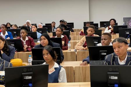 Some students from secondary schools in Western Cape who attended the Boot Camp