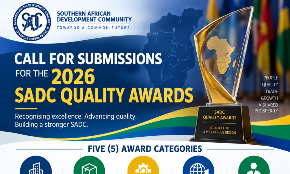 The Secretariat of the Southern African Development Community (SADC) is pleased to announce the launch of the 2026 SADC Quality Awards competition for companies and individuals in the SADC region.  The SADC Quality Awards were approved in 2009 by the SADC Committee of Ministers of Trade with the aim of encouraging both public and private entities operating in the SADC region, to apply and comply with international standards in their day-to-day operations.